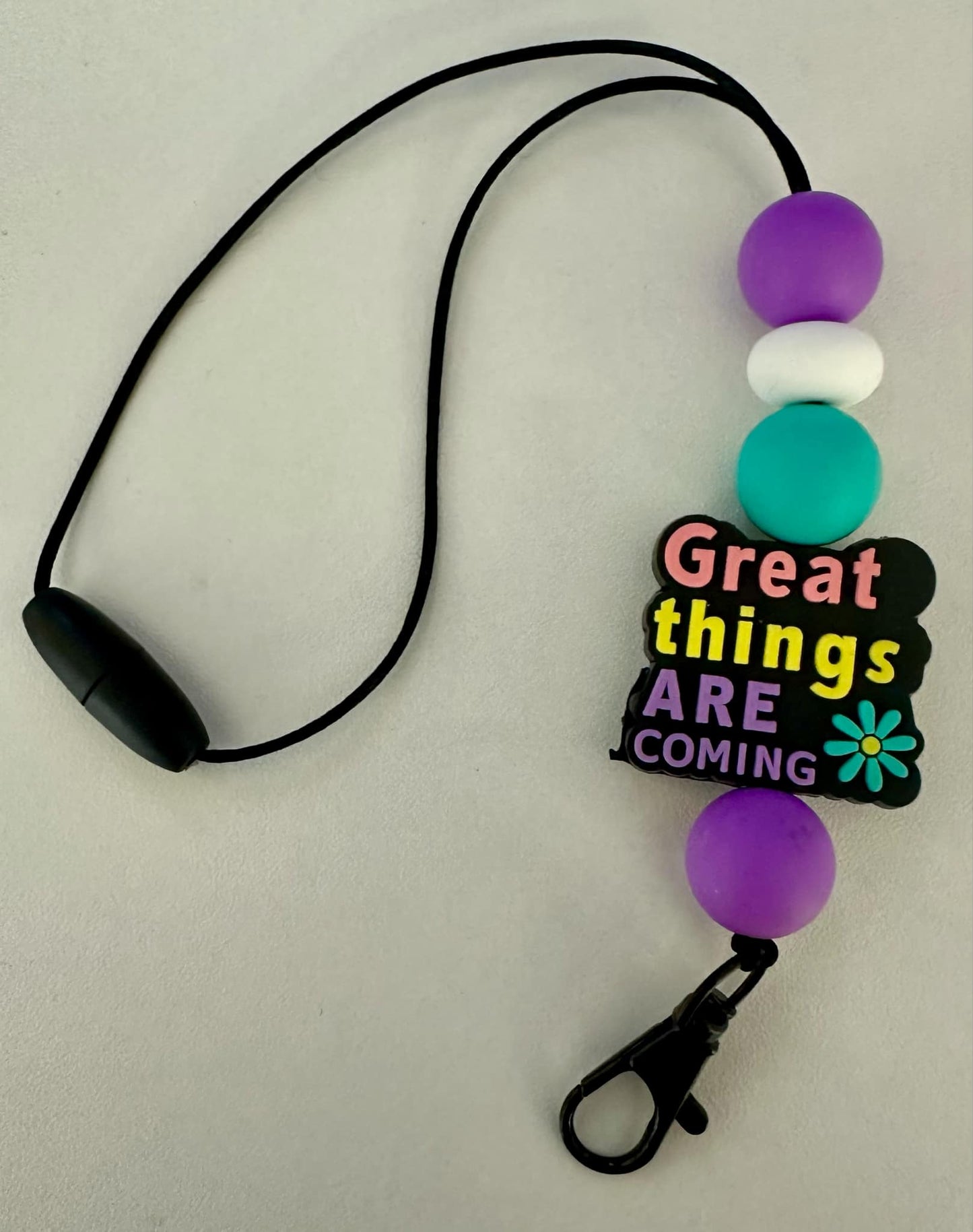 "Great Things" Reusable Rearview Car Freshie Hanger