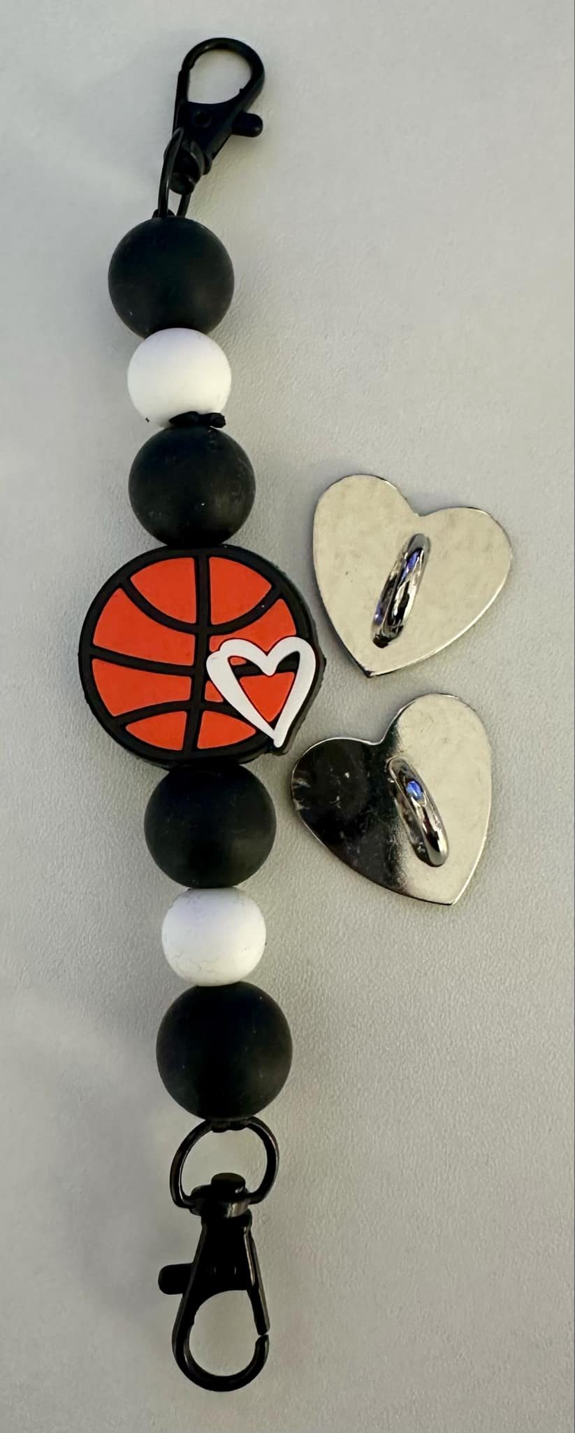 "Basket Ball" Silicone Beaded Phone Strap