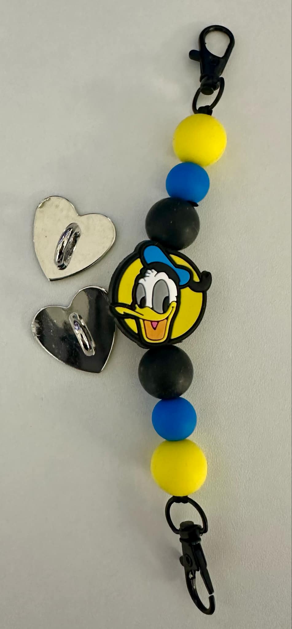 "Donald" Silicone Beaded Phone Strap