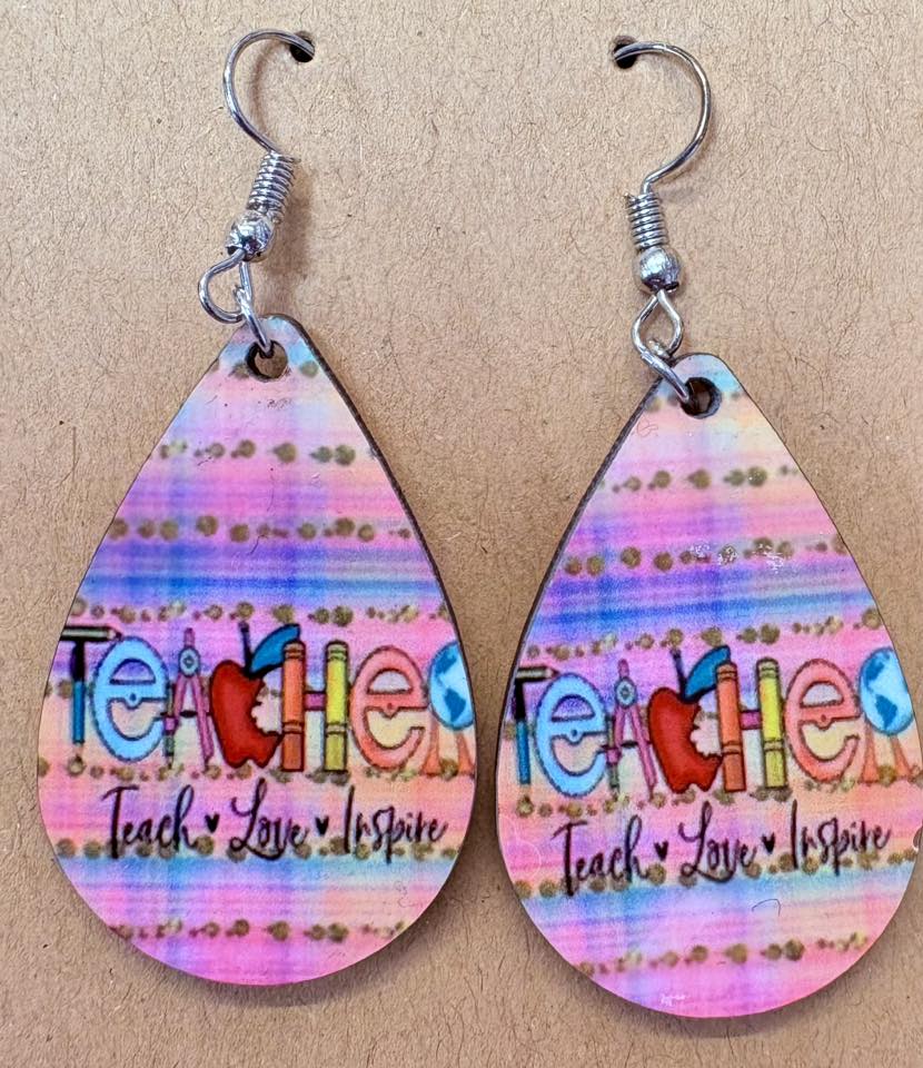Teach Love Inspire Earrings