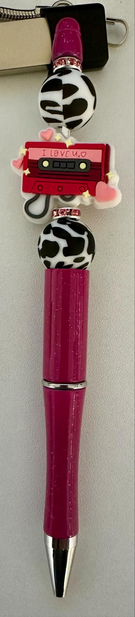 "Retro" Silicone Beaded Pen