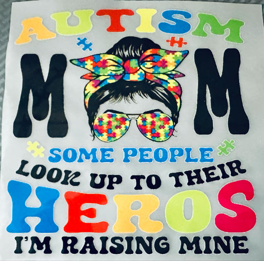 Autism Mom DTF print