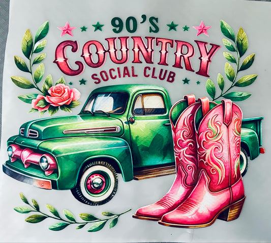 90's Country DTF print