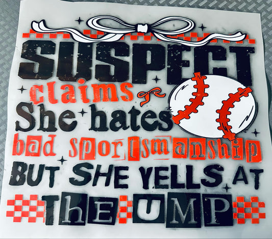 She Yells DTF Print