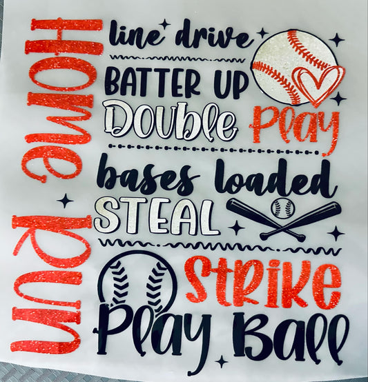 Home Run DTF print