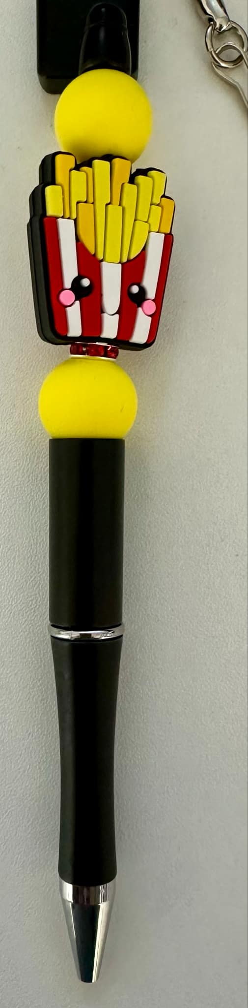 "Fry Guy" Silicone Beaded Pen