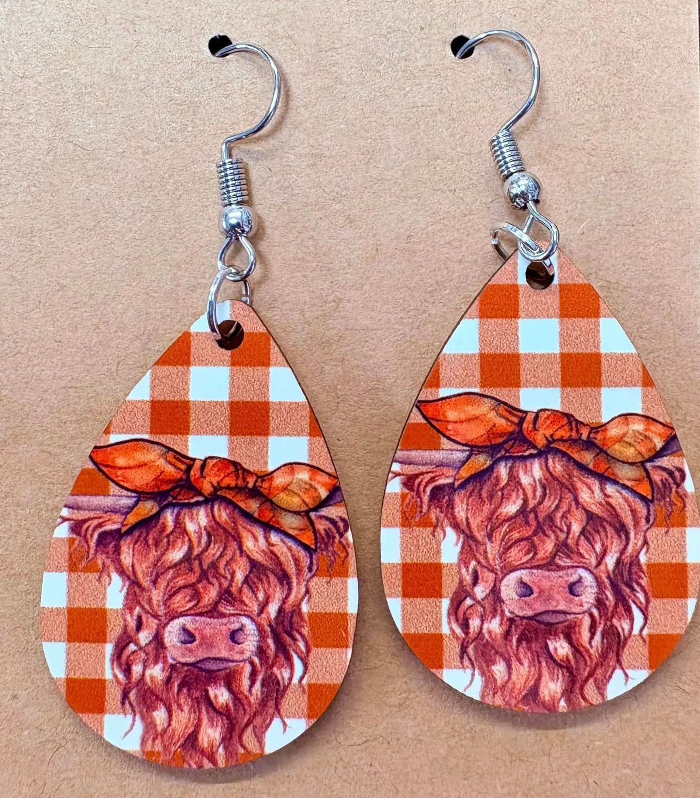 Buffalo Cow Earring