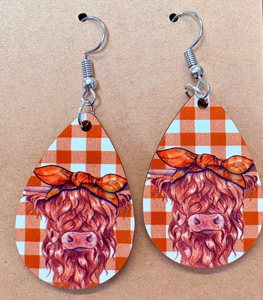Buffalo Cow Earring