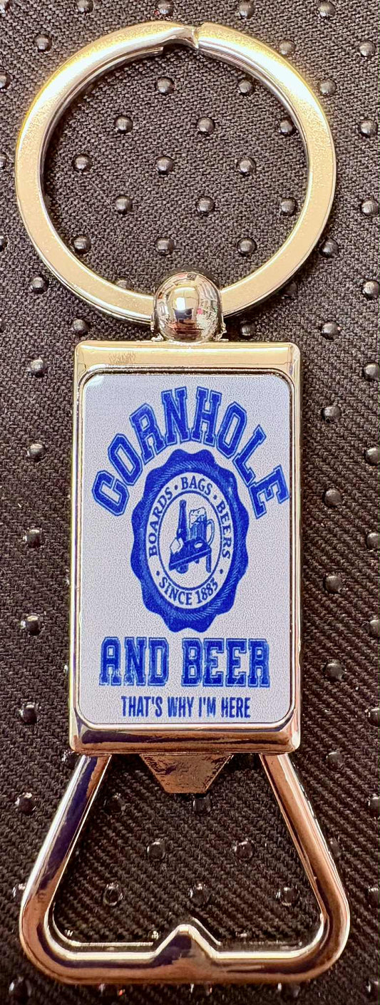 Cornhole Keychain bottle opener