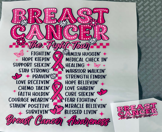 Breast Cancer World Tour DTF print