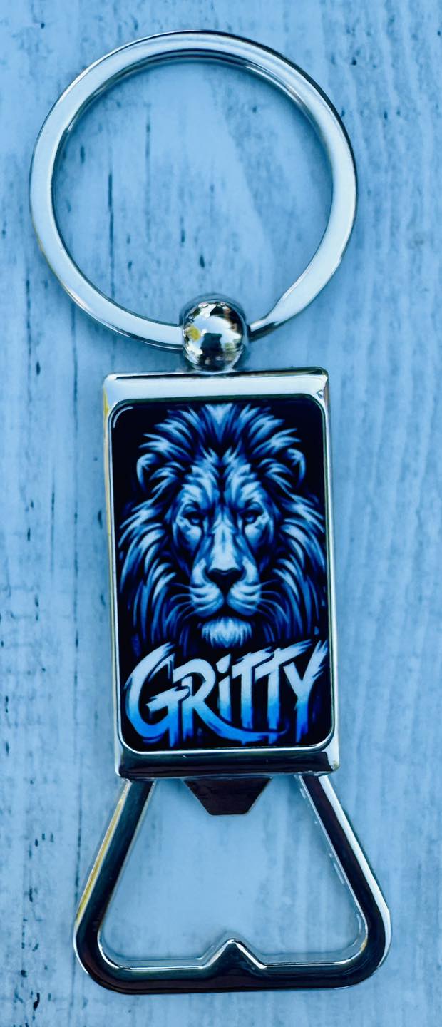 Gritty Keychain Bottle Opener