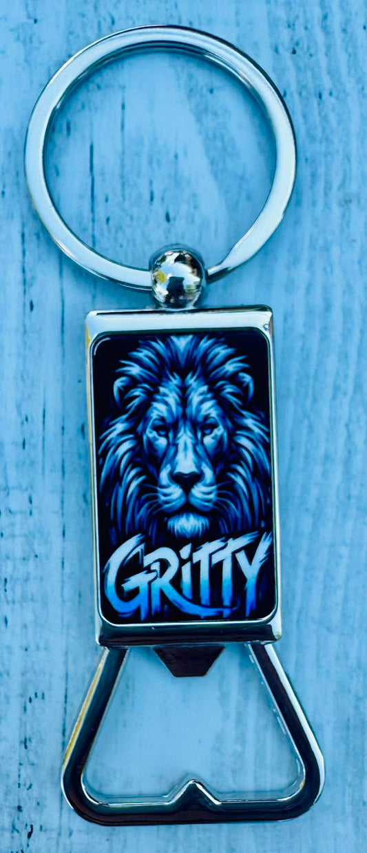 Gritty Keychain Bottle Opener