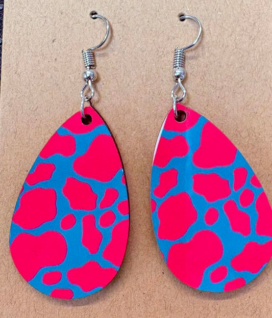 Neon Print Earrings
