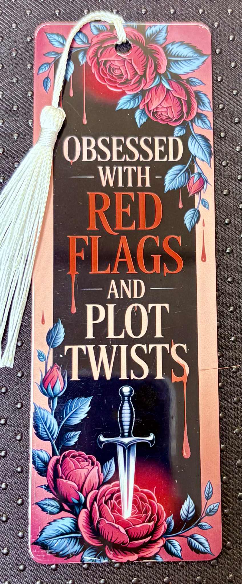 Red Flag Metal Book Mark