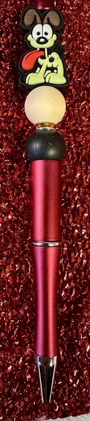 "Odie" Silicone Beaded Pen