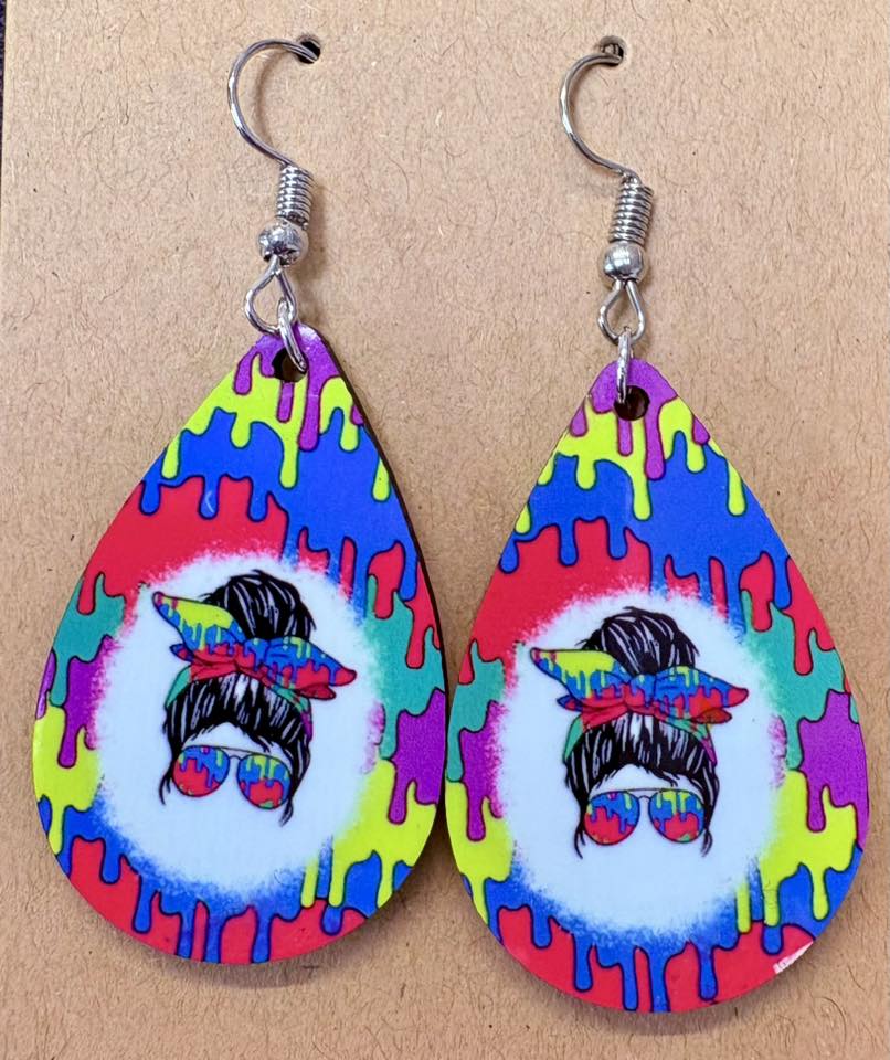 Paint Drip Earrings