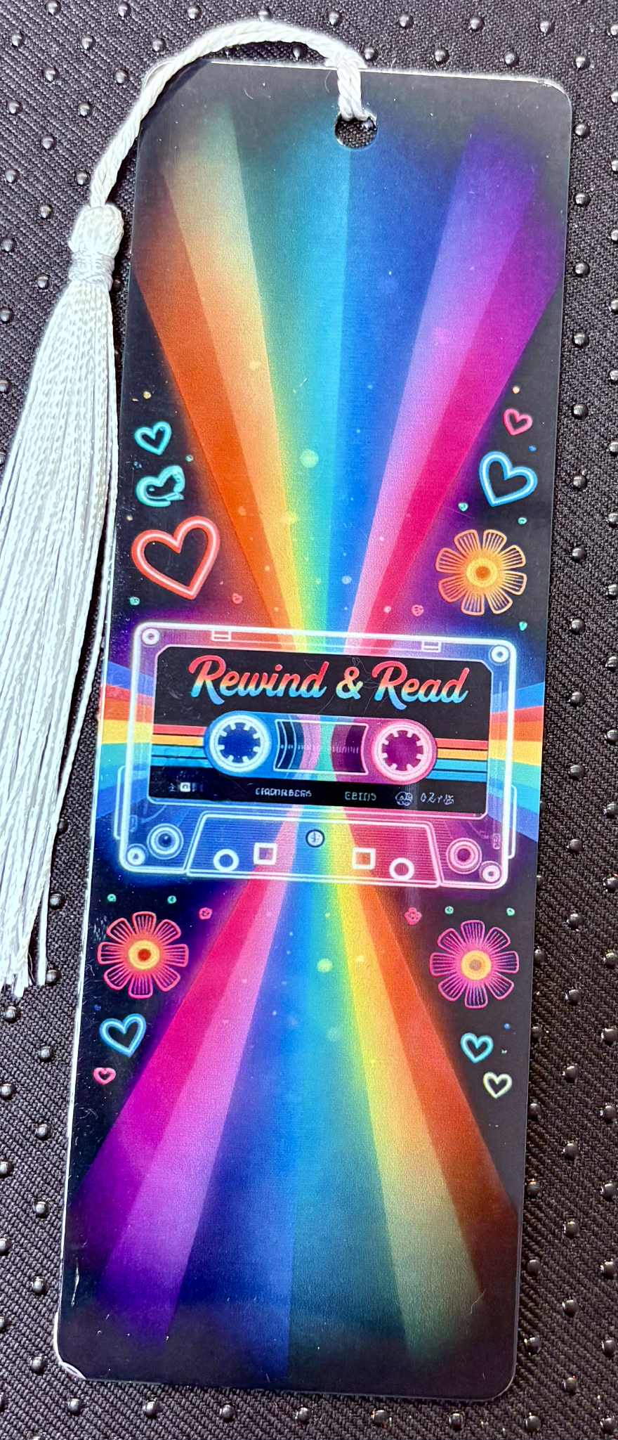 Rewind & Read Metal Bookmark